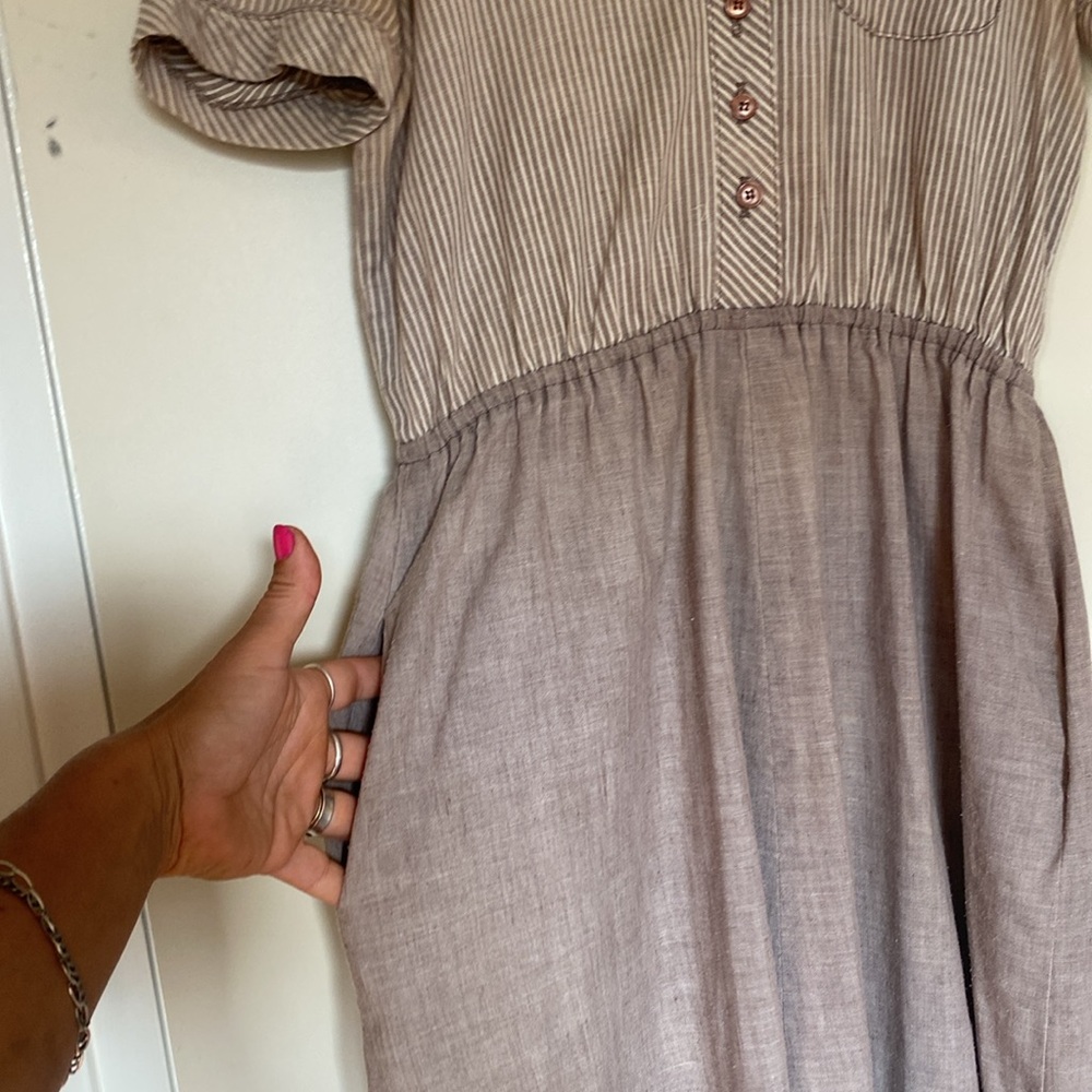 Lovely 50’s cotton vintage shirt dress size 4/6 - Picture 3 of 6
